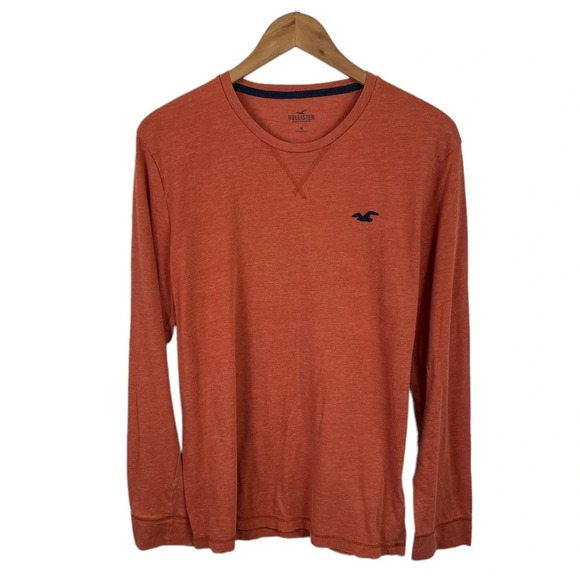 LS13 Mens HOLLISTER California Surfing Brand Long Sleeve Crew Neck Shirt M - Picture 1 of 4